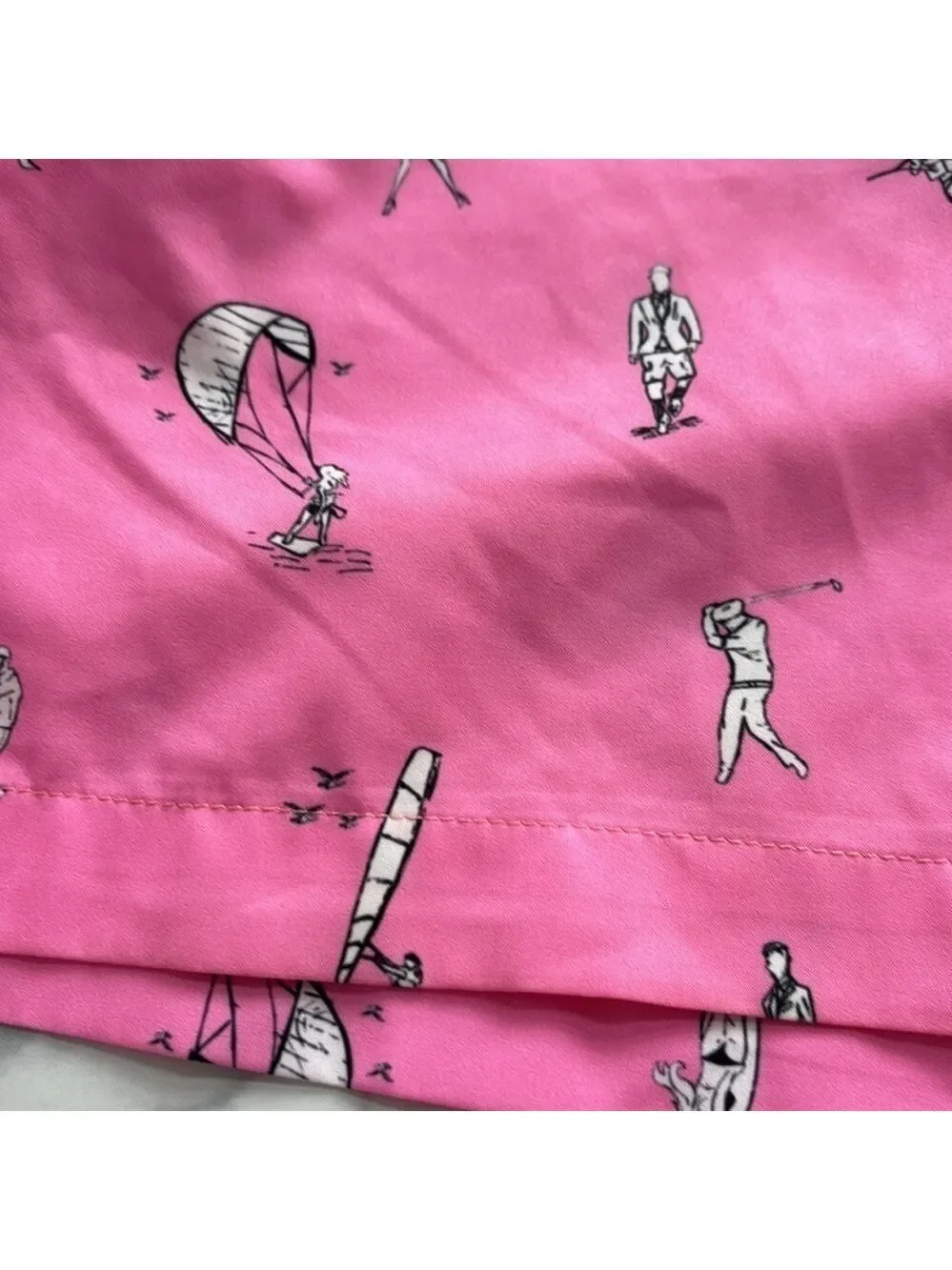 Bermies Pink Beach Swim Shorts Swimwear Size XL